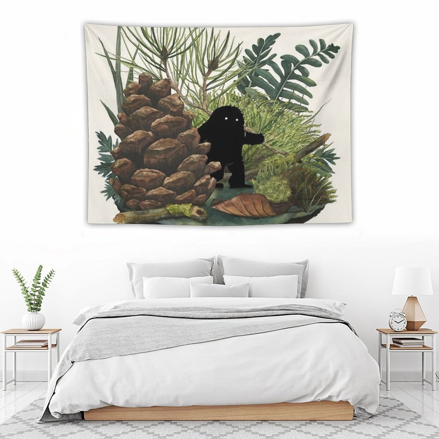 Tiny Sasquatch Tapestry