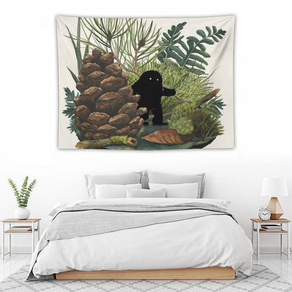 Tiny Sasquatch Tapestry