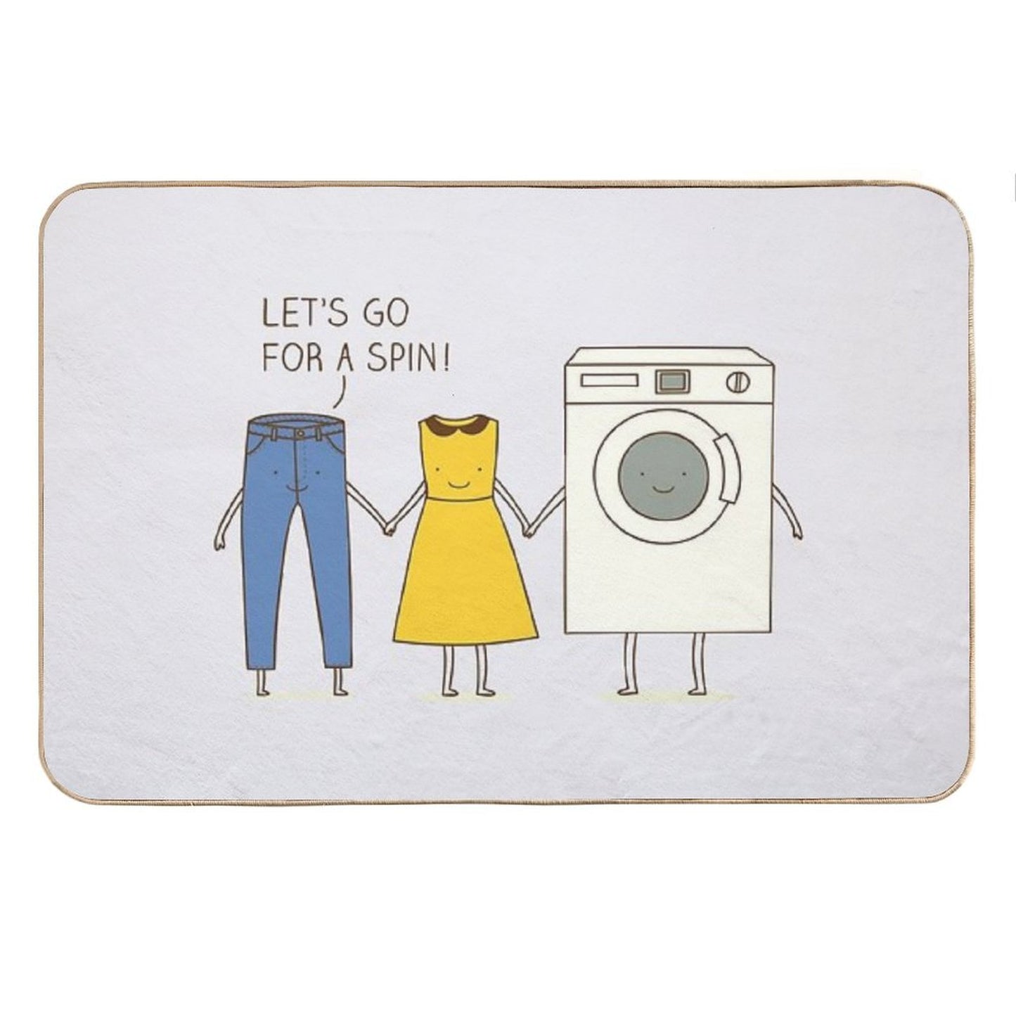 Let's Go for A Spin! Bath Mat