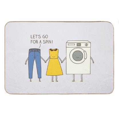 Let's Go for A Spin! Bath Mat