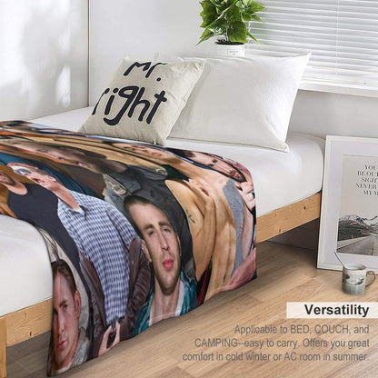 Chris Evans Collage Throw Blanket