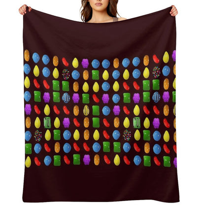 New Candy Crush Saga Throw Blanket