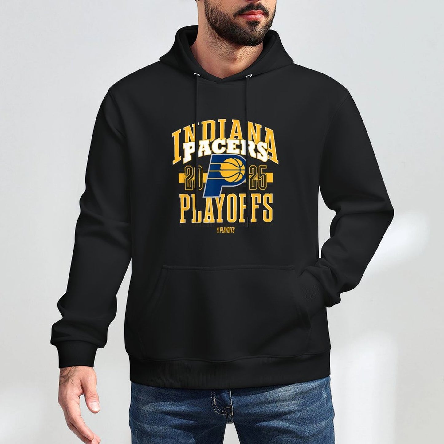 NBA Official Indiana Pacers 2025 Playoffs Showtime Shrink-Resistant Hoodie