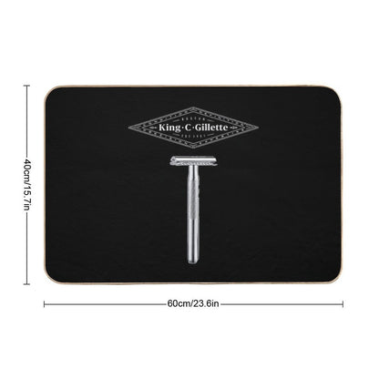 King C Gillette Safety Razor (Dark Colored Items) Bath Mat