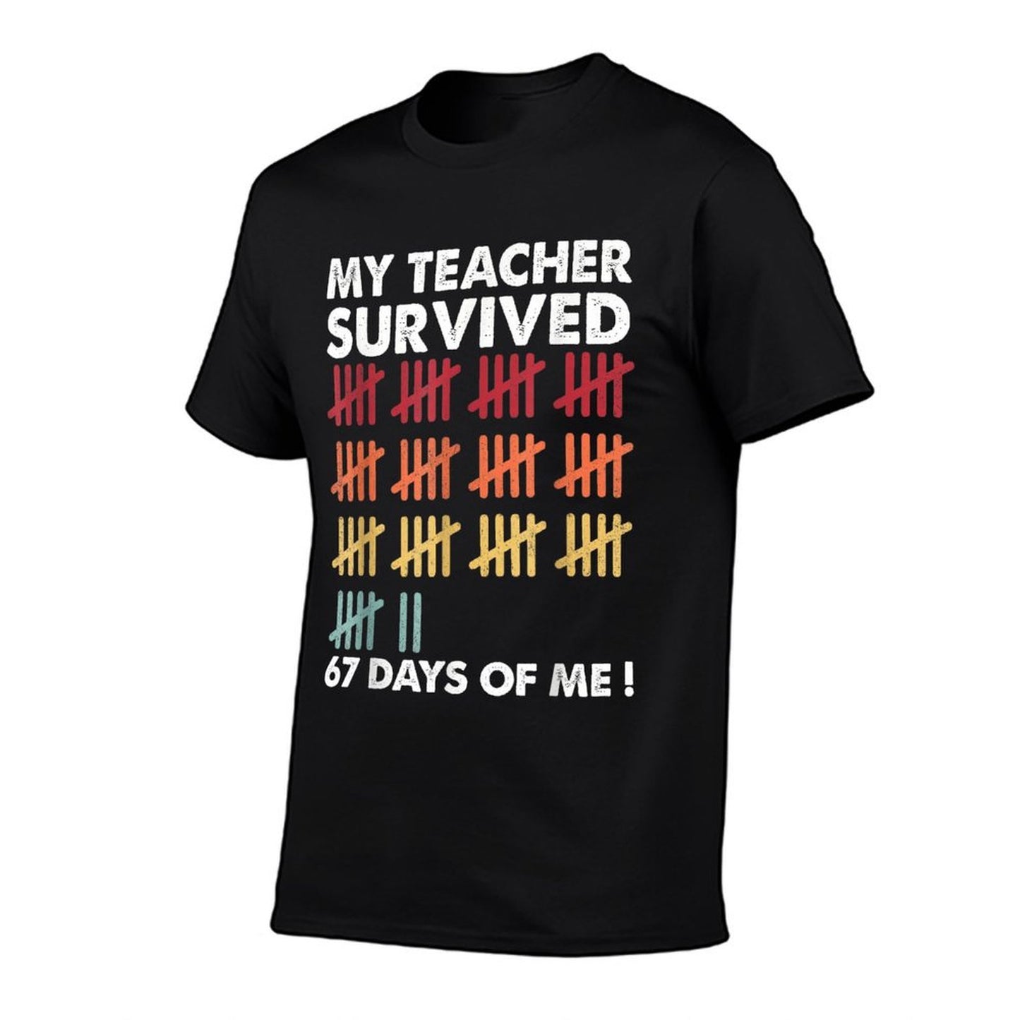My Teacher Survived 67 Days of Me School Funny Kids Costume  Lightweight T-Shirt