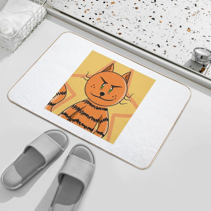 Petey The Cat  Fade-Resistant Bath Mat
