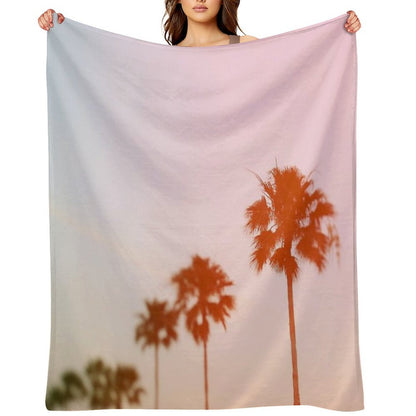 Summer Palms Throw Blanket
