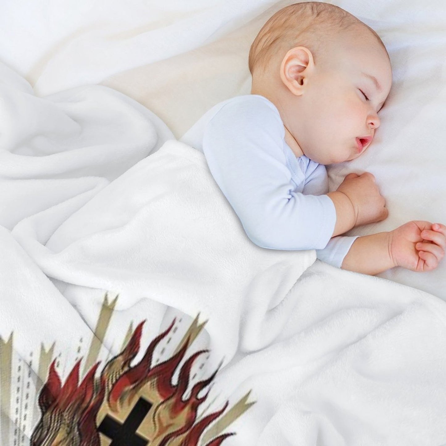 Sacred Heart of Jesus Christ Throw Blanket