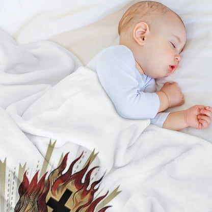 Sacred Heart of Jesus Christ Throw Blanket