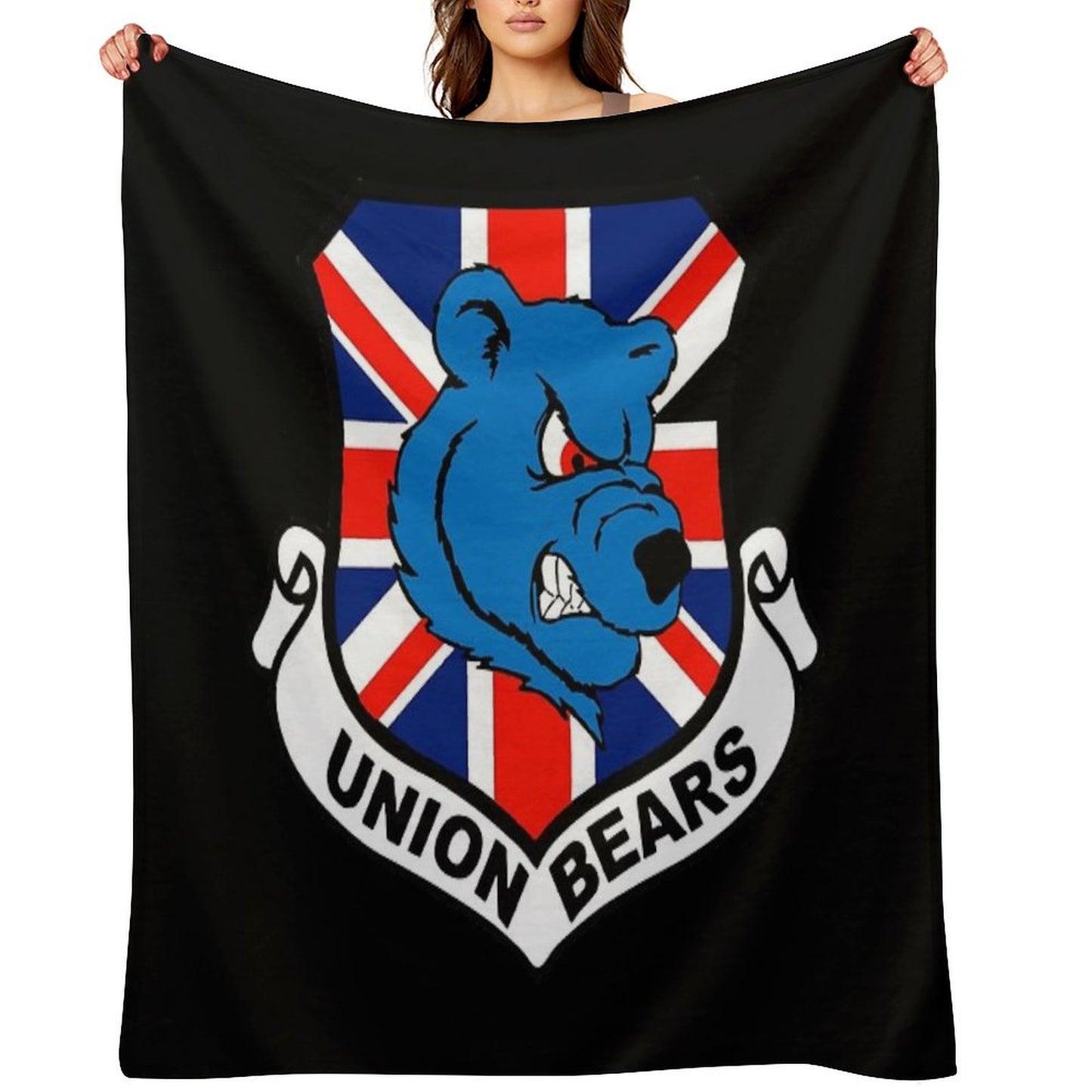 Union Bears Throw Blanket