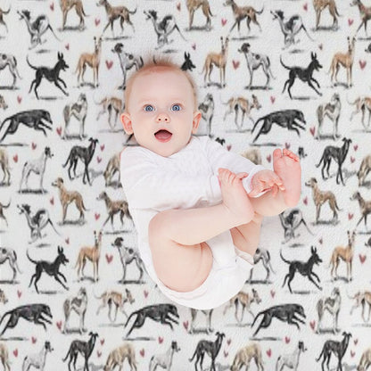 Greyhounds Throw Blanket