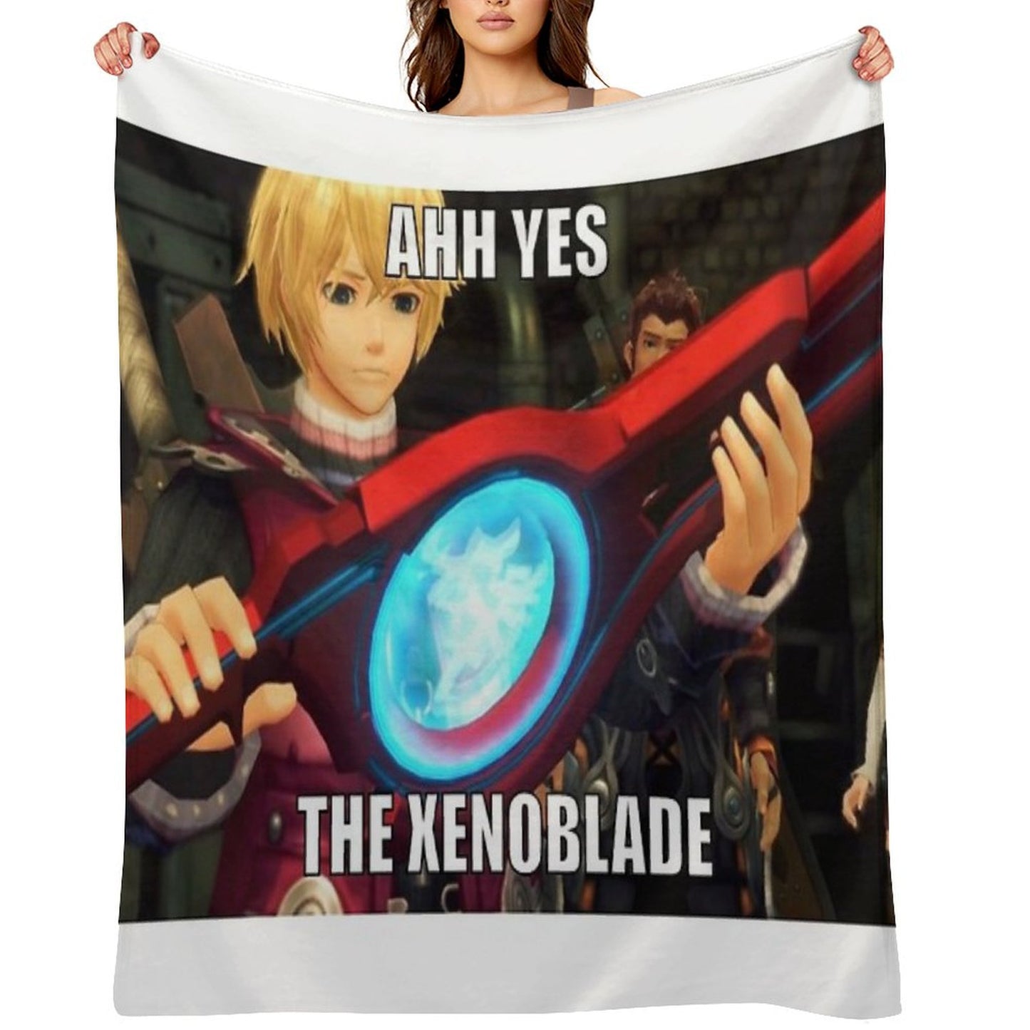 Ahh Yes, The Xenoblade Throw Blanket
