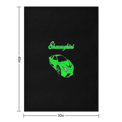 Sharerghini, Sharerghini Merch,sharerghini Green, Sharerghini Hoodie, Sharerghini T Shirt, Sharer Car, Share, Throw Blanket