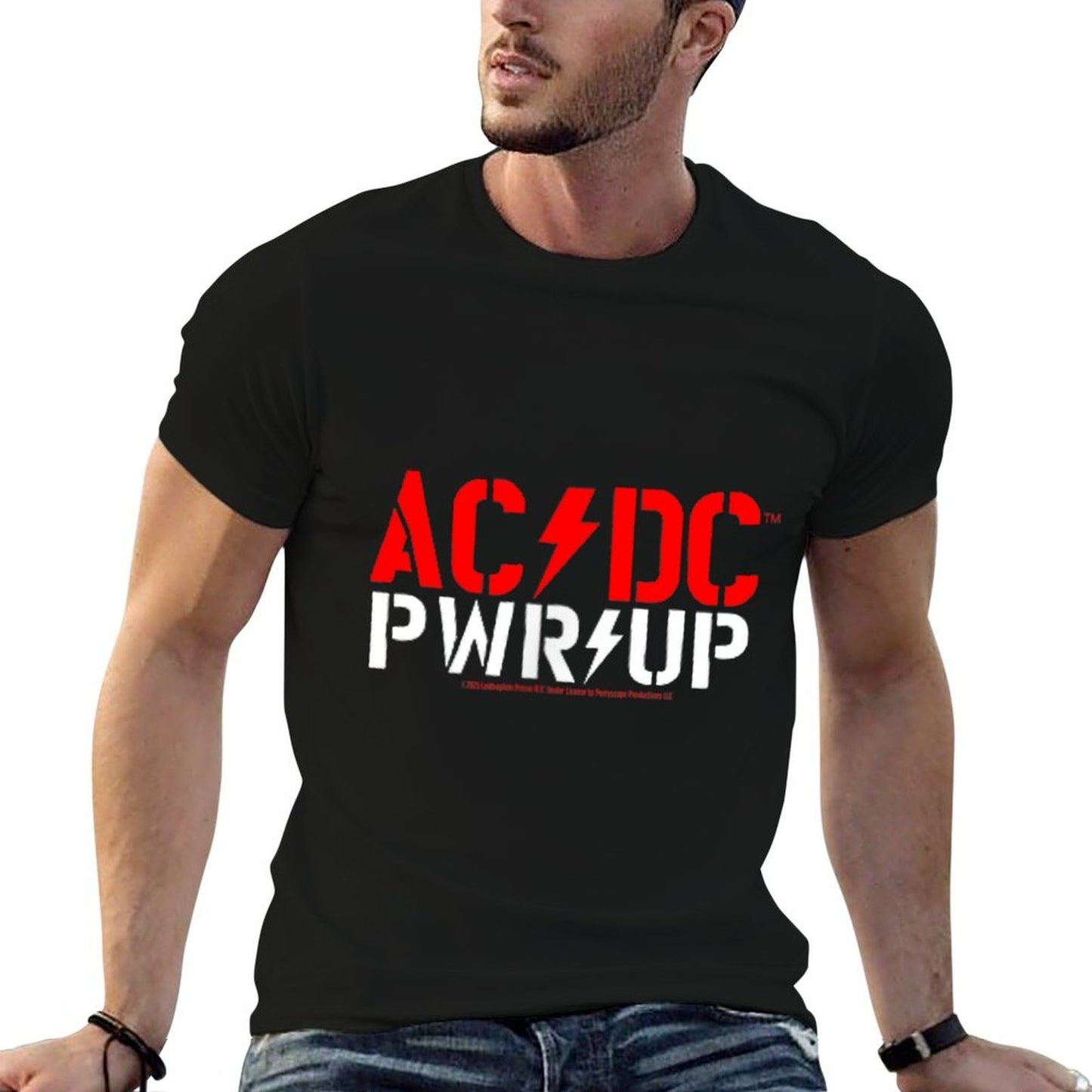 ACDC PWR UP North America Tour Date Back 2025  Eco-friendly Material T-Shirt