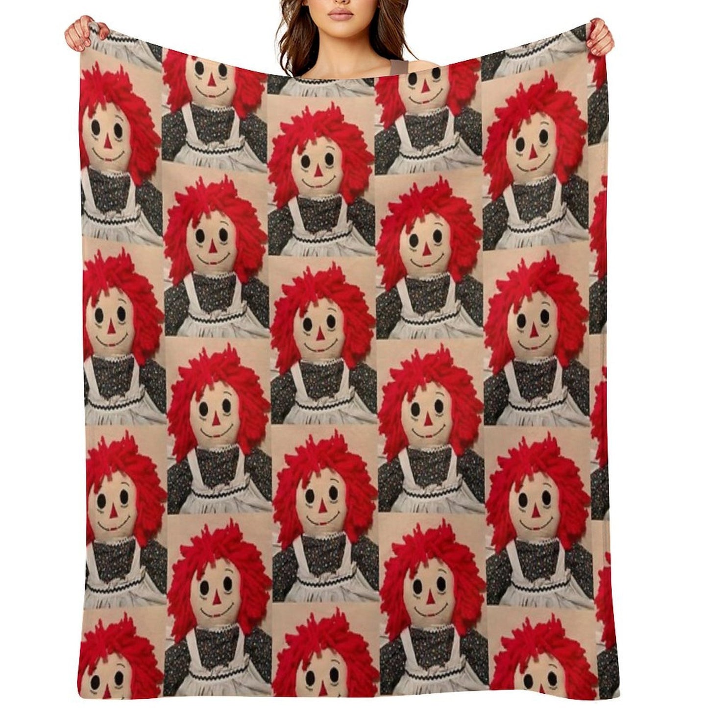 Sweet Raggedy Ann 2 Throw Blanket