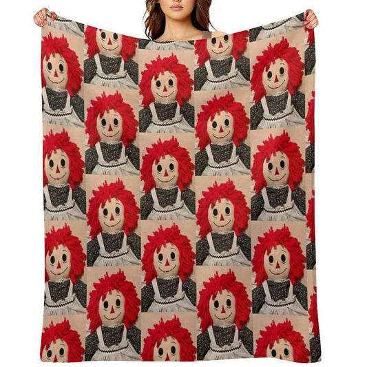 Sweet Raggedy Ann 2 Throw Blanket