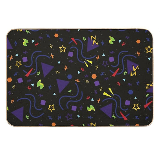 Nostalgic 90s Movie Theatre  Bowling Alley  Roller Rink  Arcade Carpet Bath Mat