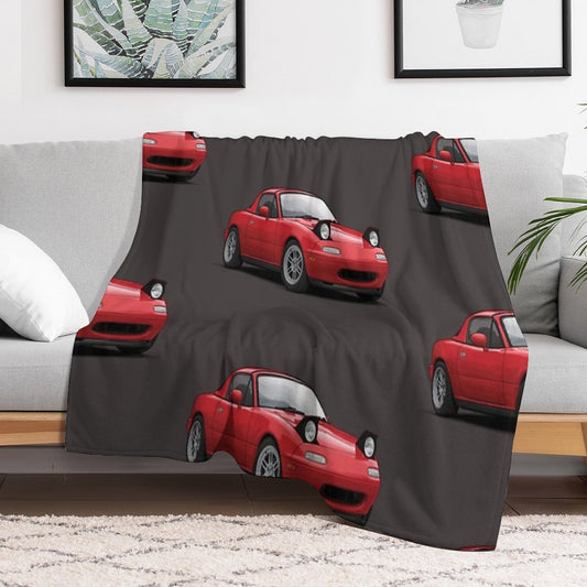 Mx5  Miata NA MK1 Illustration Throw Blanket