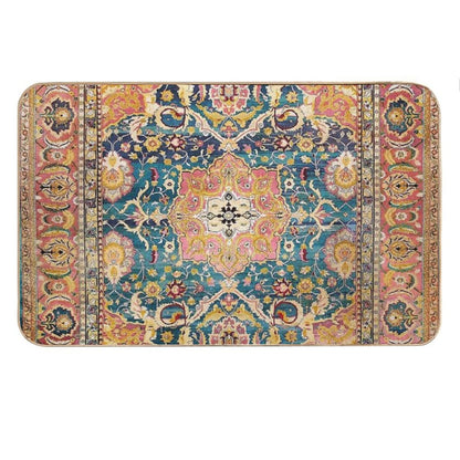 Amritsar Punjab North Indian Rug Print Bath Mat