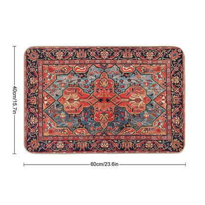 Kashan Poshti Central Persian Rug Print Bath Mat