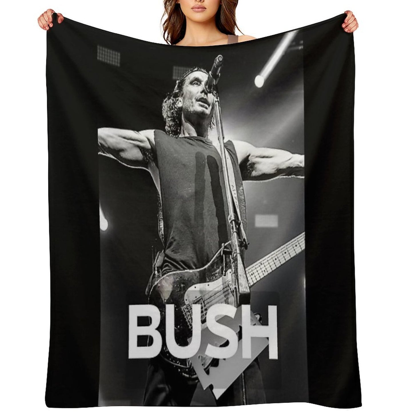 BUSH ROCK BAND Tour - Bush Fan Edition - Nostalgic 90s Throw Blanket