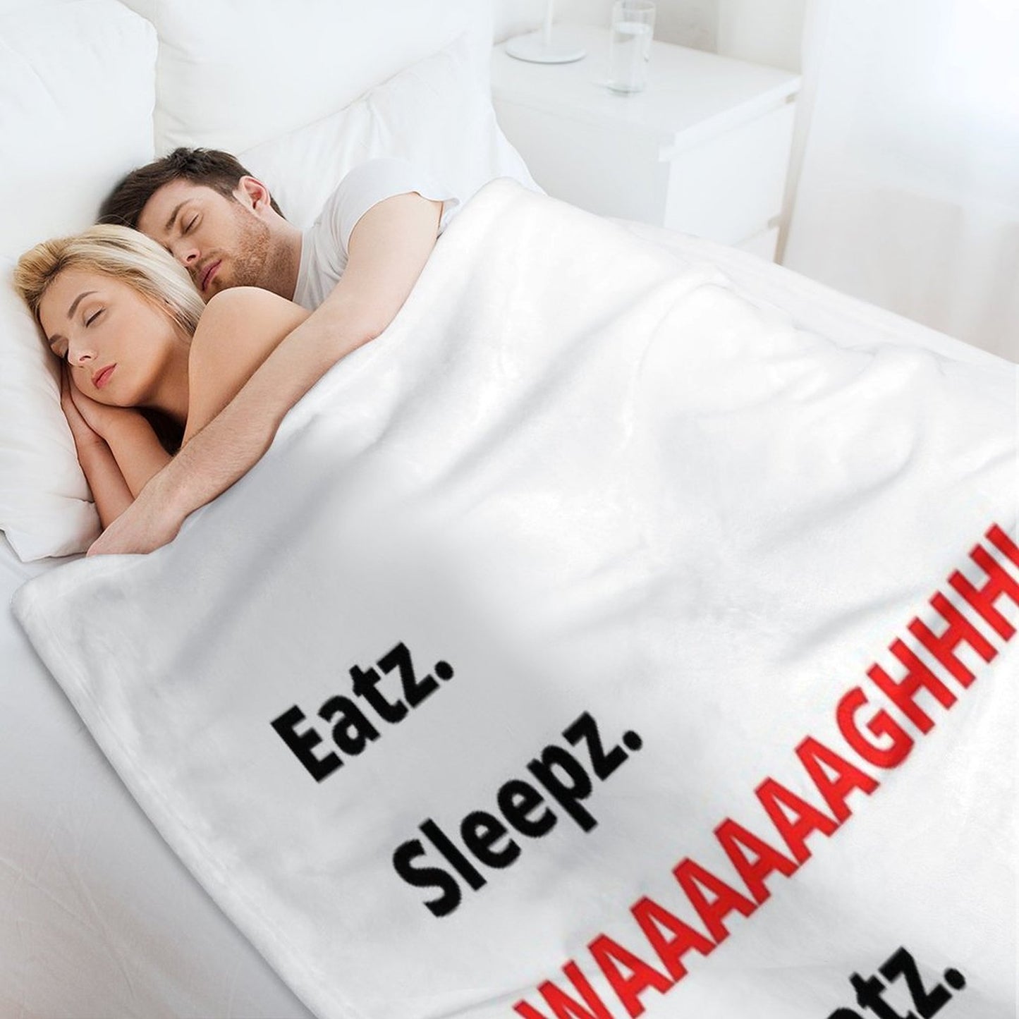 Eatz. Sleepz. WAAAAAAAGHH! Repeatz. Throw Blanket