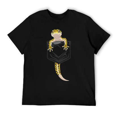 Cute Lizard Reptile Leopard Gecko Pocket Gifts Men Women Kid T-Shirt