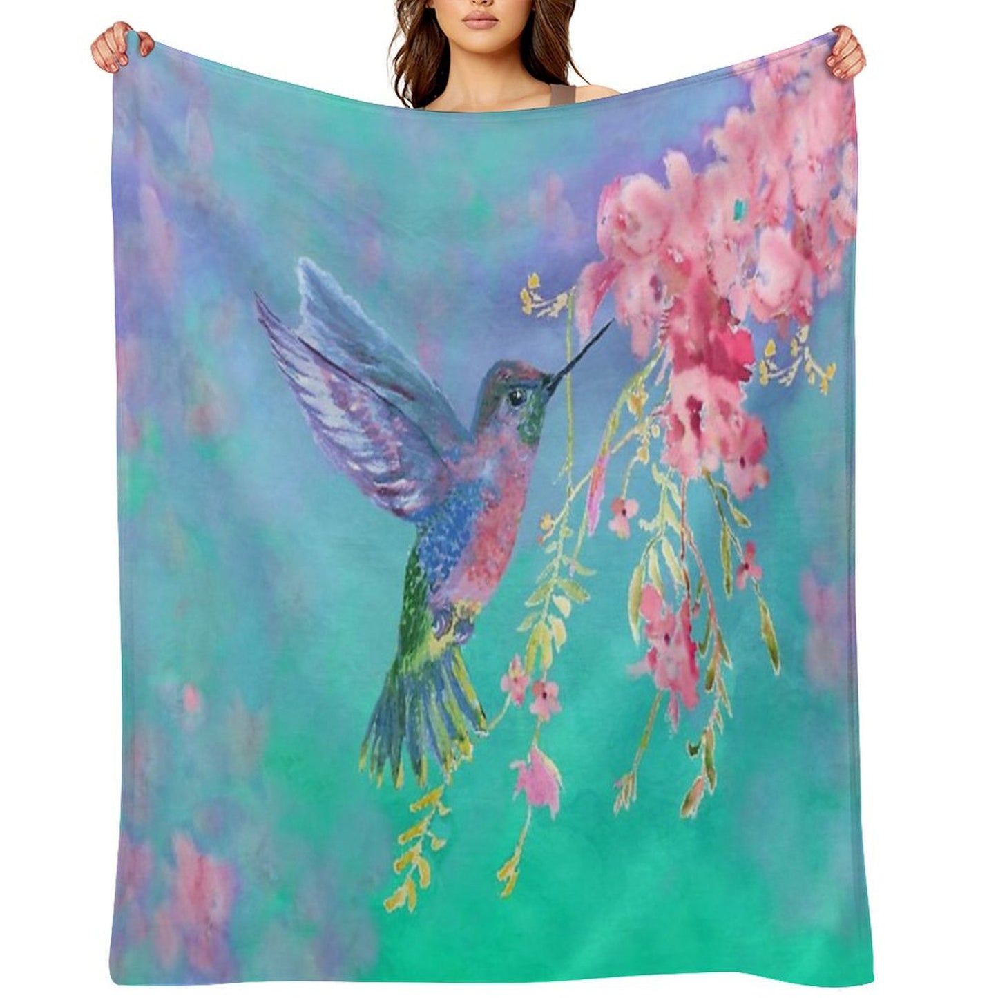 Live A Colorful Life Throw Blanket