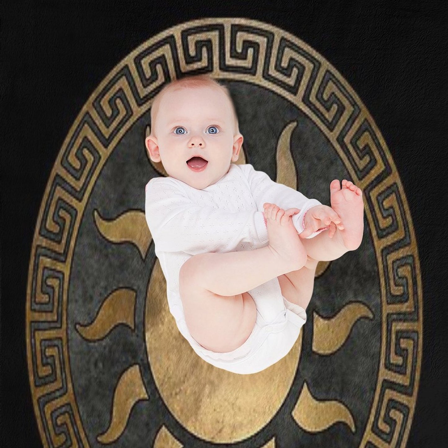 Helios Greek God of The Sun Ancient Symbol Throw Blanket