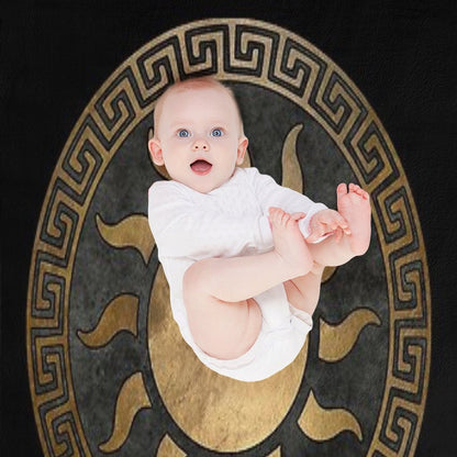 Helios Greek God of The Sun Ancient Symbol Throw Blanket