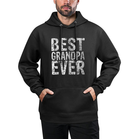 Funny Christmas Fathers Day Best Grandpa Ever Zip Customizable Surface Hoodie