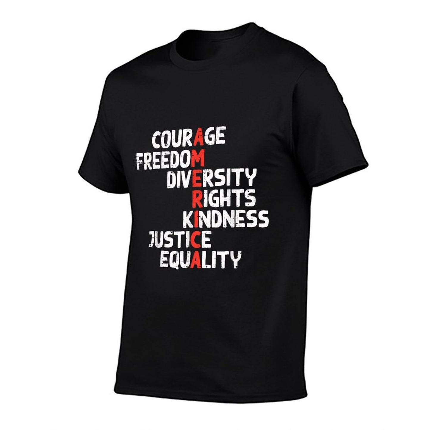 Protest America Courage Freedom Rights Resist Men Women Kids  Moisture-wicking T-Shirt