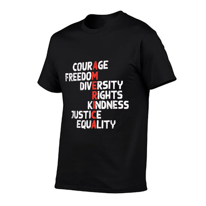Protest America Courage Freedom Rights Resist Men Women Kids  Moisture-wicking T-Shirt