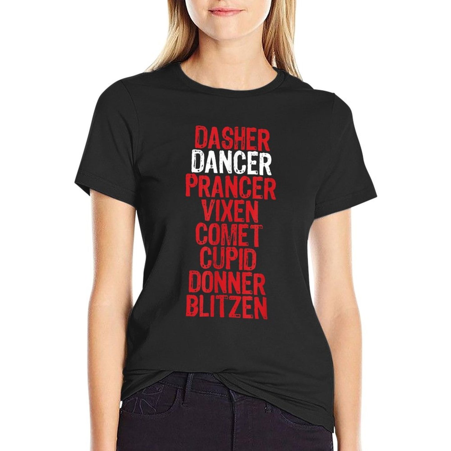 Dancer Christmas Girls Dance Top  Lightweight T-Shirt