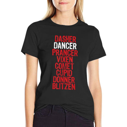 Dancer Christmas Girls Dance Top  Lightweight T-Shirt