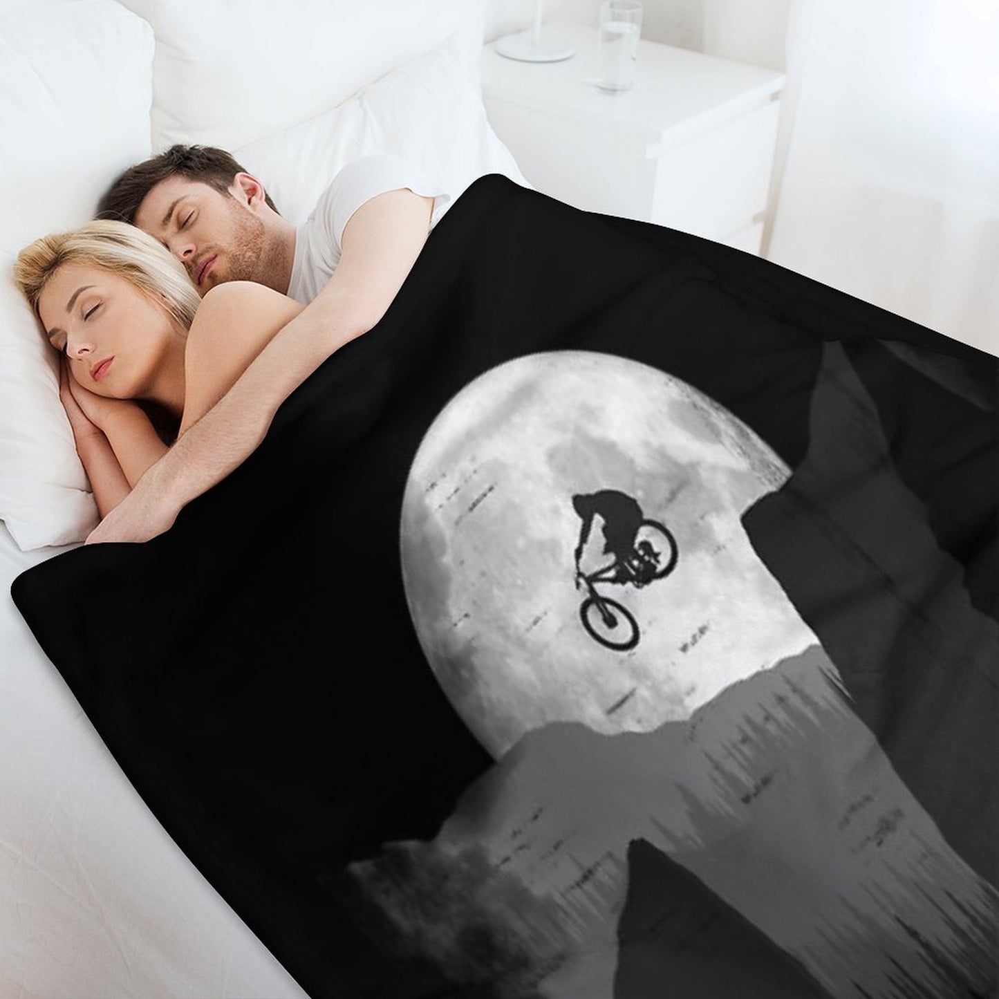 MTB Moon Jump Throw Blanket
