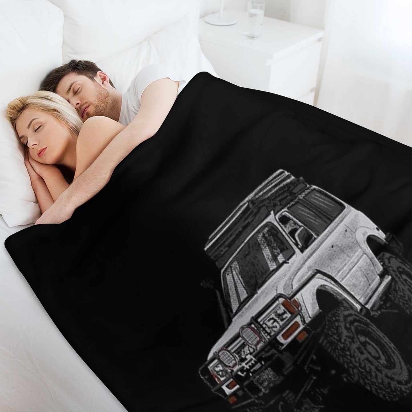 Landcruiser T-ShirtLc80 Yota Throw Blanket