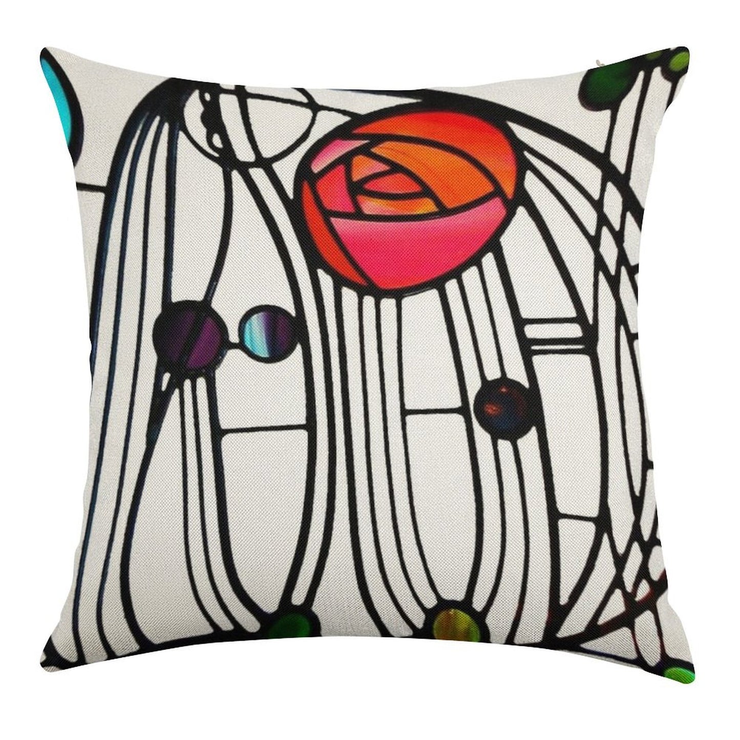 Charles Rennie Mackintosh - Window,No, 01. Linen Throw Pillow Cover