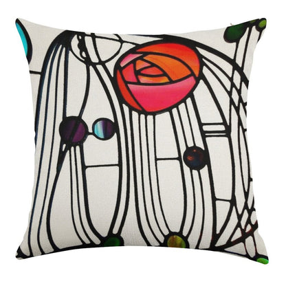 Charles Rennie Mackintosh - Window,No, 01. Linen Throw Pillow Cover