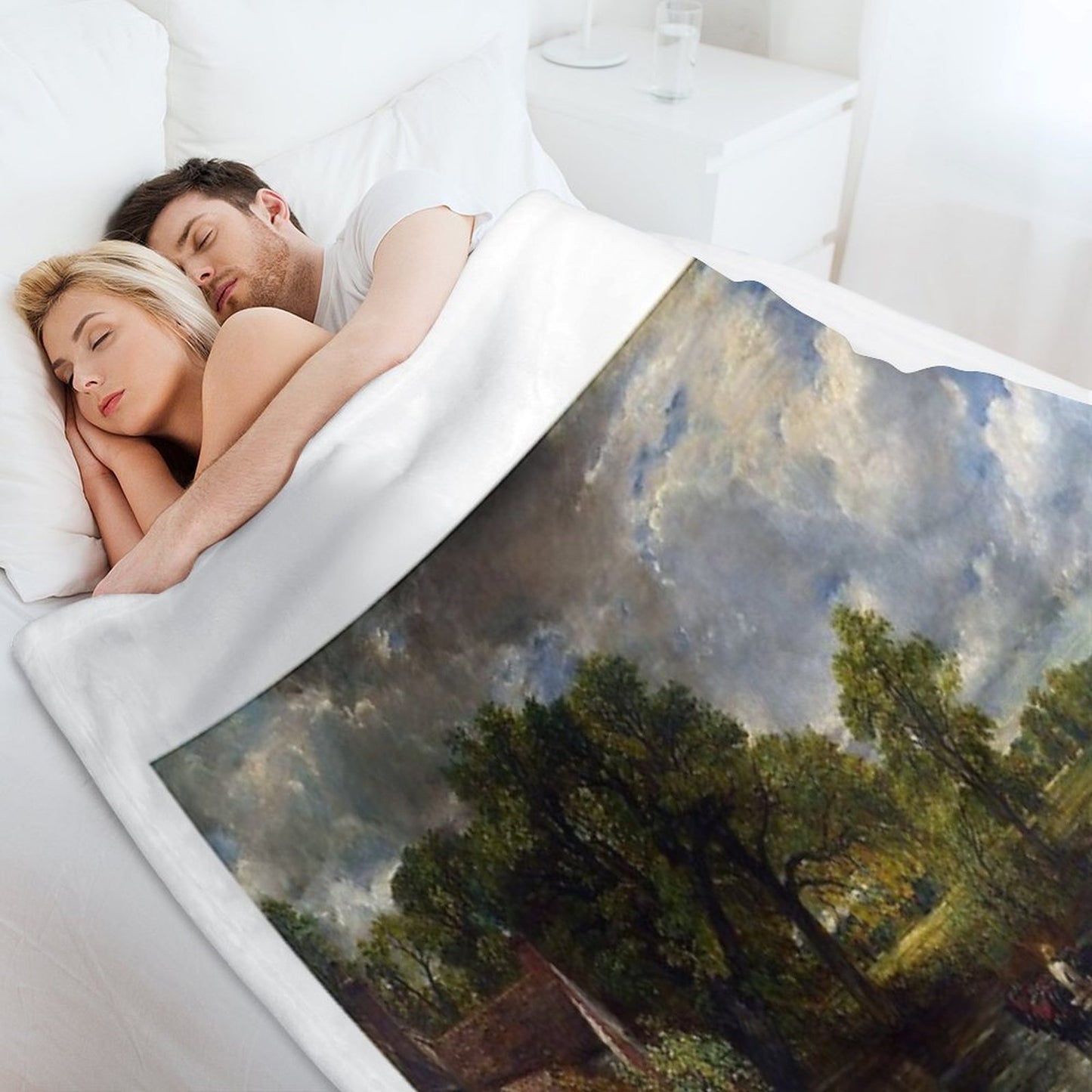 John Constable - The Hay Wain Throw Blanket