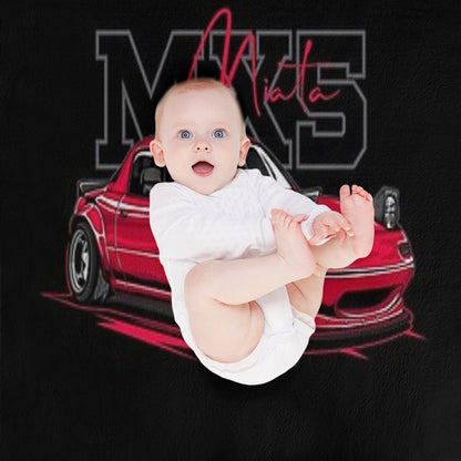 Red Mazda MX5 Miata Throw Blanket