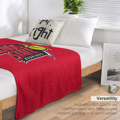 The Redbirds Illinois State-icon Throw Blanket