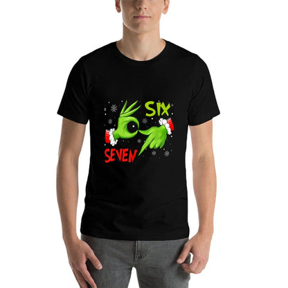 Funny Six Seven 67 Meme 6 7 Christmas Elf Hand Boys Girls  Relaxed-fit T-Shirt
