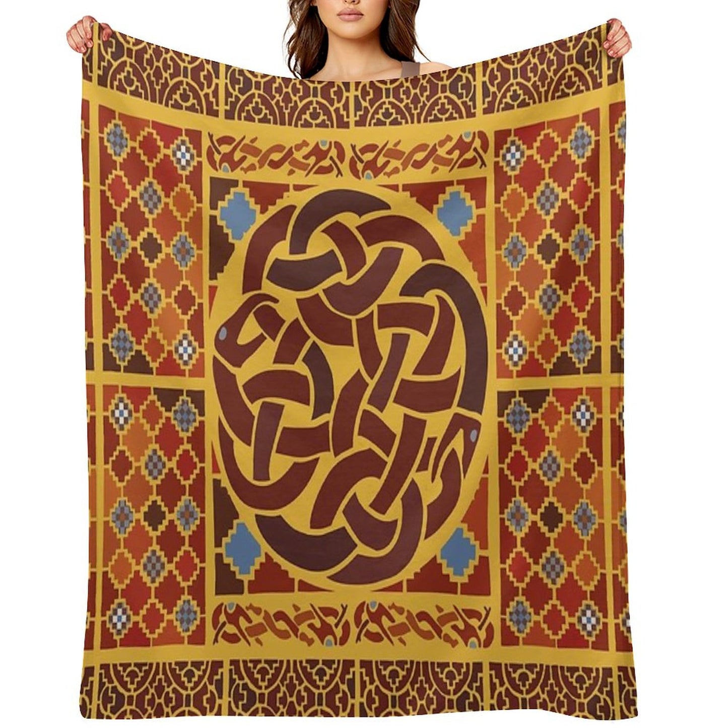 Imagining Sutton Hoo Rædwald Throw Blanket
