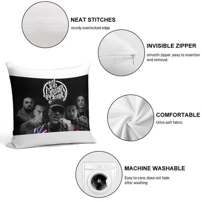 187-Strassenbande Soft Short Plush Fabric Throw Pillow