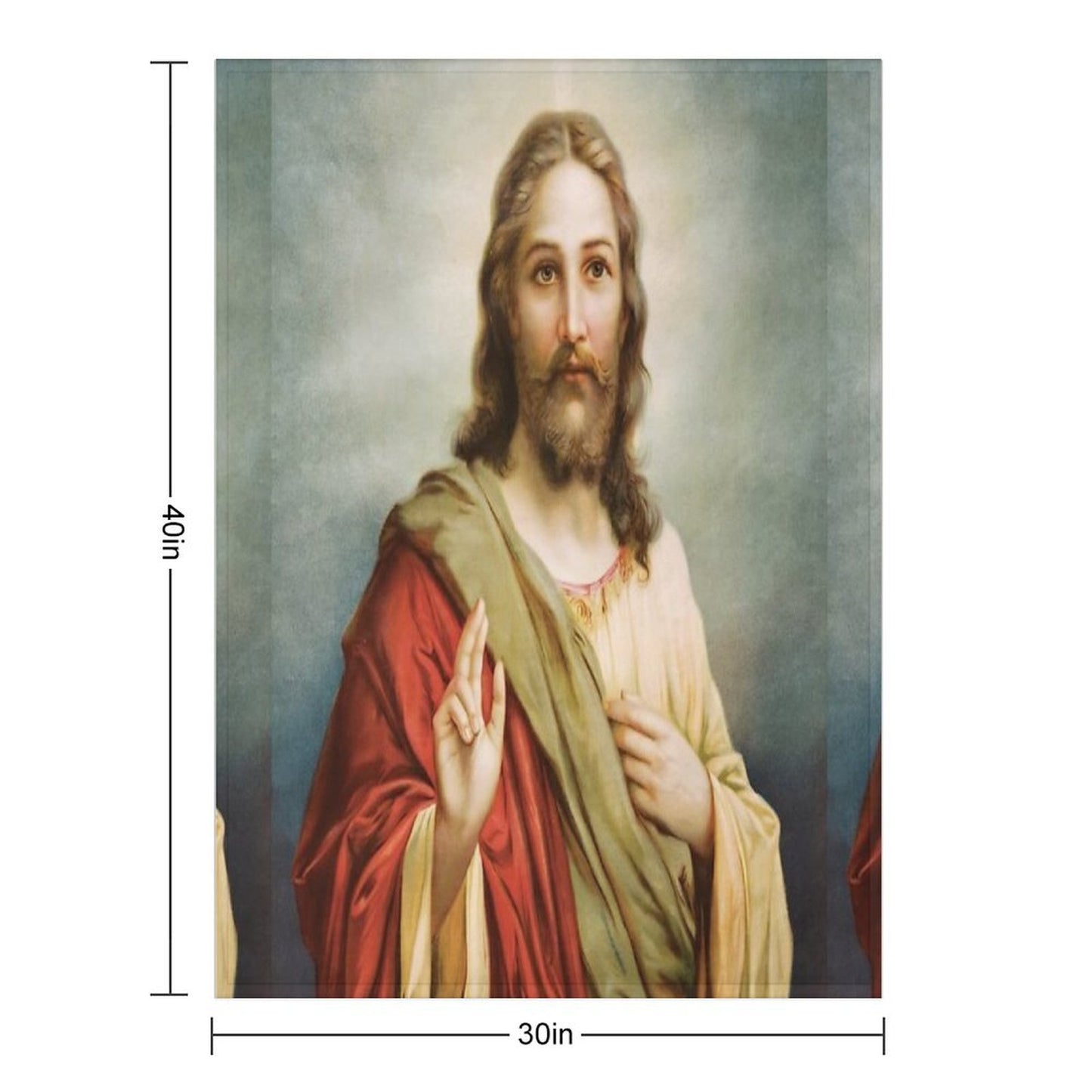 Jesus Christ Painting Throw Blanket