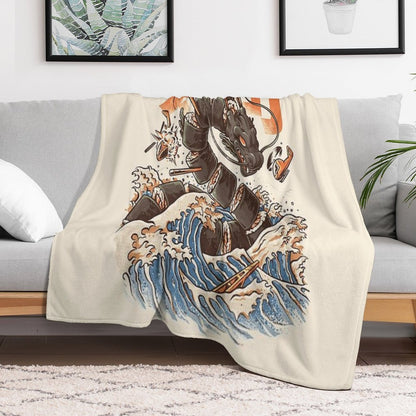 Great Sushi Dragon Throw Blanket