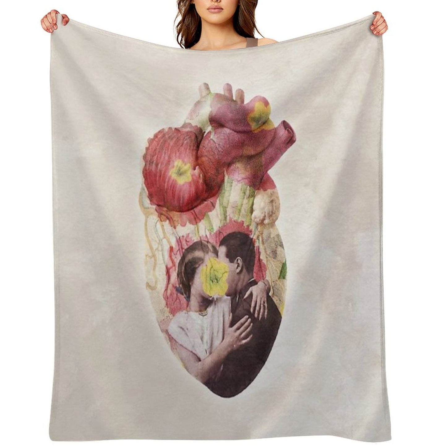 You Are In My Heart - Floral Version Throw Blanket