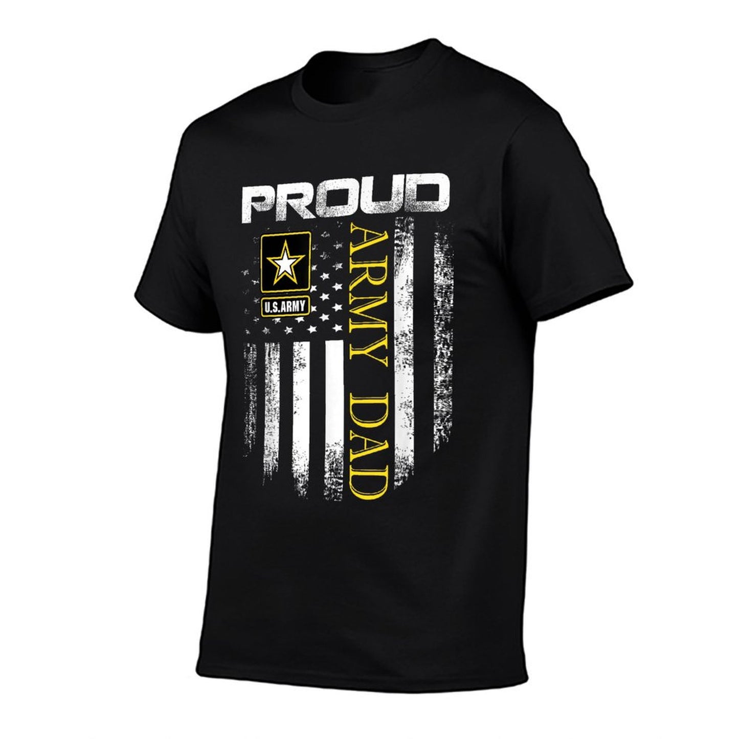 Vintage Proud Army Dad With American Flag Gift T-Shirt