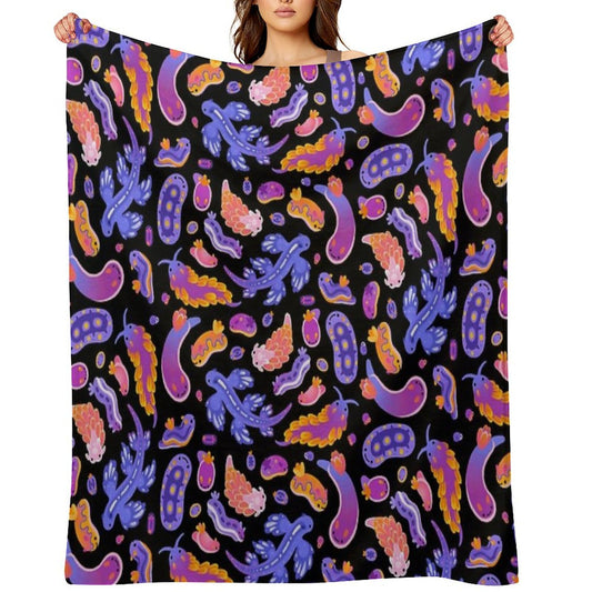 Sea Slug Throw Blanket